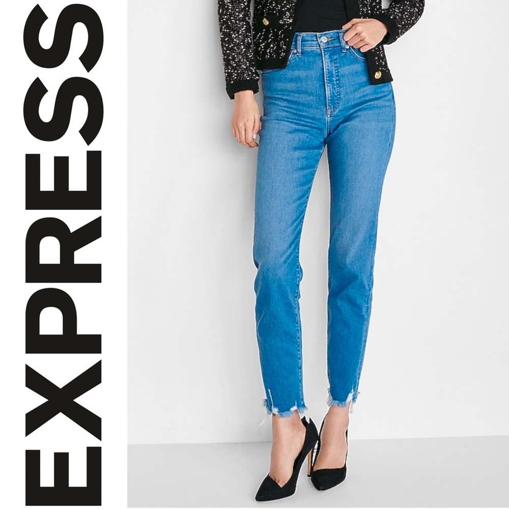 EUC {EXPRESS} Super High Rise Slim Jeans, 4
